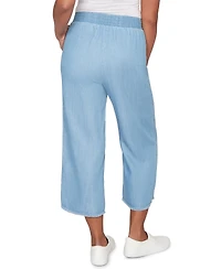Alfred Dunner Petite Wide-Leg Ankle Pants