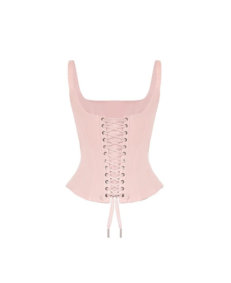 Milla Women's Sculpting Pink Low-Waist Corset