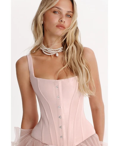 Milla Women's Sculpting Pink Low-Waist Corset