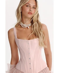Milla Women's Sculpting Pink Low-Waist Corset
