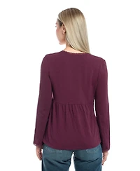 Wilt Clothing Women's V-Neck Long Sleeve Empire