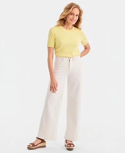 Style & Co Women's High-Rise Wide-Leg Jeans, Macy's Exclusive