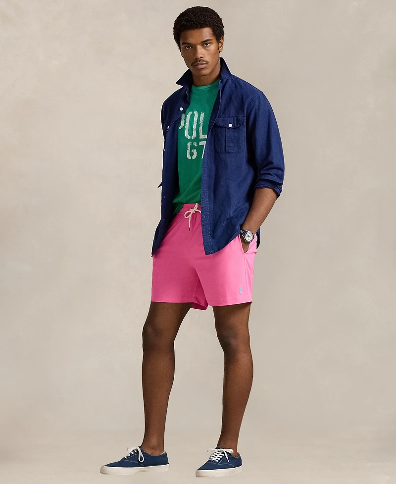 Polo Ralph Lauren Men's 5.75-Inch Traveler Classic Swim Trunk