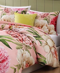 Bebejan Spring Forever Bedding 100% Cotton Sateen 5 Piece King Size Reversible Comforter Set