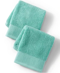 Lands' End Turkish Luxe 2-Piece Washcloth Set