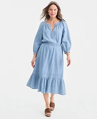 Style & Co Petite Mid-Rise Pull-On Skirt, Macy's Exclusive