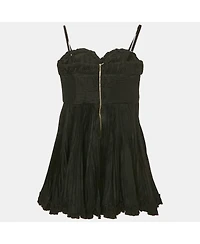 Pre-Owned Dolce & Gabbana Women's Pre-Owned D&g Black Silk Blend Strapless Mini Dress