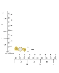 Macy's Diamond (0.01 ct. t.w.) & Imitation Pearl Stackable Ring 14k Yellow Gold Over Sterling Silver