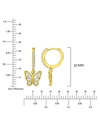 Macy's Cubic Zirconia (0.99 ct. t.w.) Butterfly Earrings