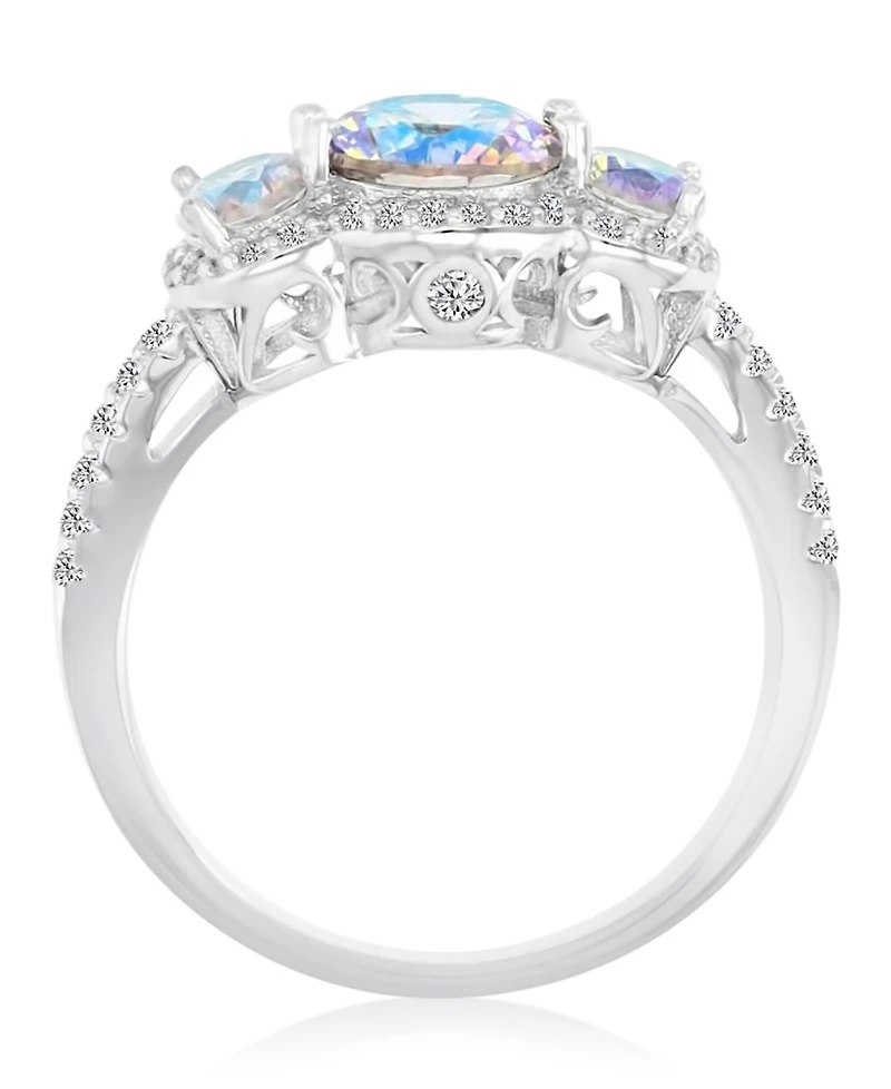 Macy's Cubic Zirconia (2.812 ct. t.w.) and Aurora Borealis (2.81 Round Pave Ring