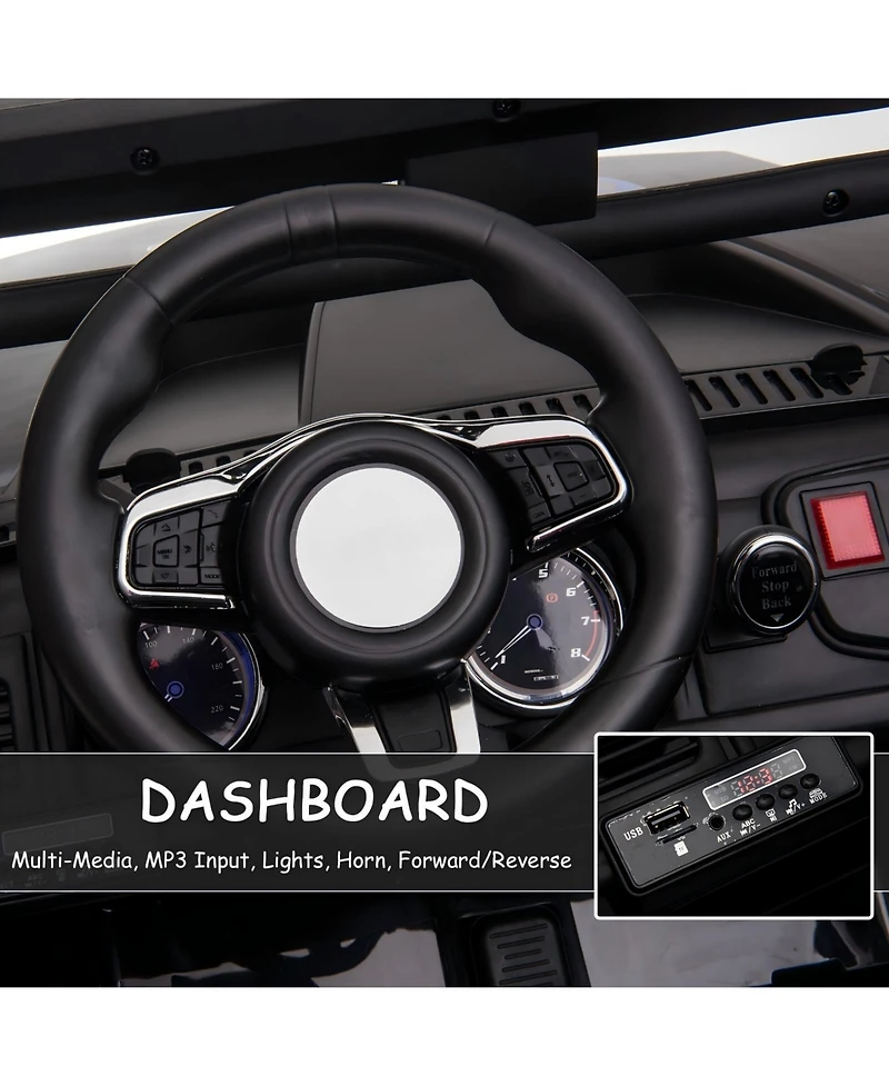 Hongge 12V Kids Ride On Police Truck with Remote Control