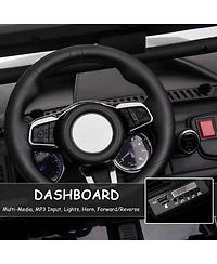 Hongge 12V Kids Ride On Police Truck with Remote Control