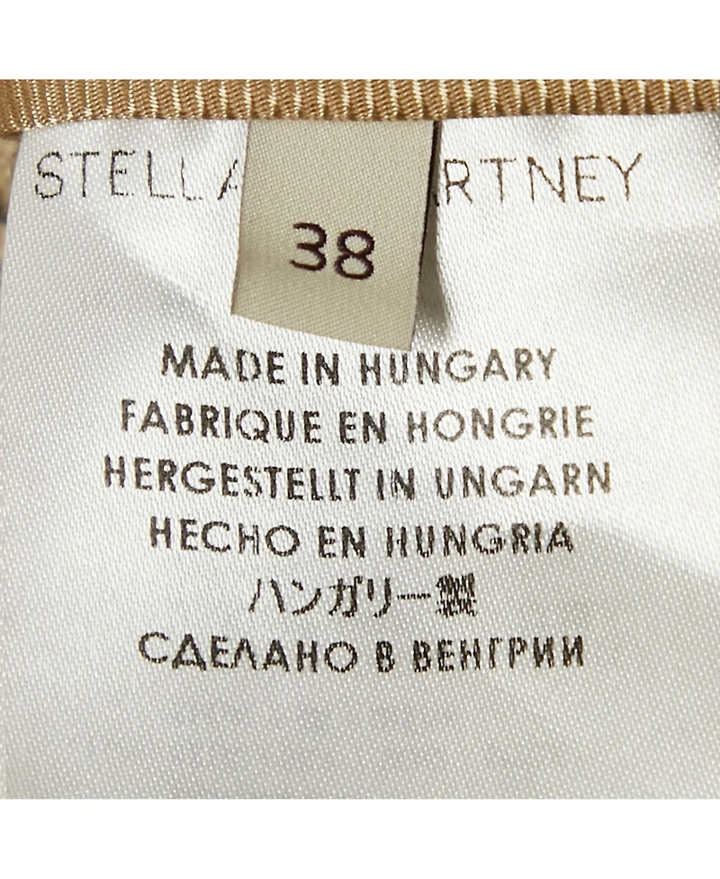 Pre-Owned Stella Mccartney Women's Beige Jacquard And Cotton Zip-Up Jacket