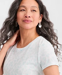 Style & Co Petite Short-Sleeve Crew Neck T-Shirt, Macy's Exclusive