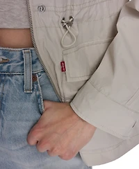 Levi's Women's Hooded Zipper and Button-Snap Jacket