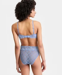 B.Temptd By Wacoal Womens Feeling Famous Balconette Contour Bra Lace Kiss High Leg Brief Underwear