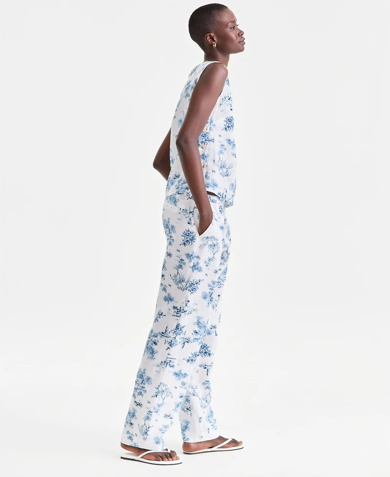 Charter Club Women's 100% Linen Sleeveless Top, Macy's Exclusive