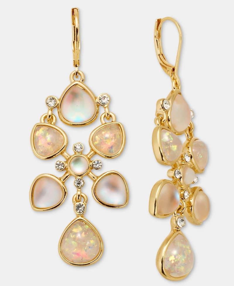 lonna & lilly Teardrop Stone Chandelier Earrings