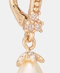 Marchesa Pave & Imitation Pearl Drop Earrings