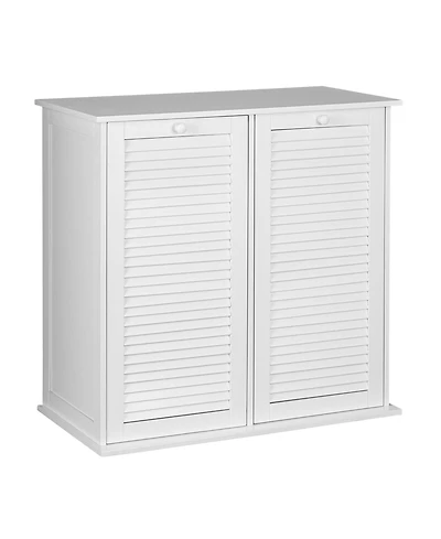 Household Essentials Tilt-out Cabinet Laundry Sorter with Shutter Front