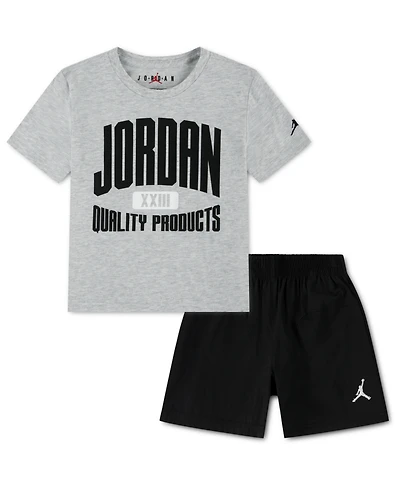 Jordan Boys' Toddler 2T-4T Woven T-Shirt & Shorts, 2-Piece Set