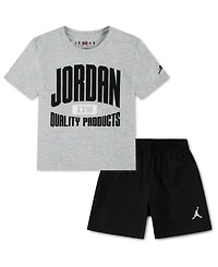 Jordan Boys' Toddler 2T-4T Woven T-Shirt & Shorts, 2-Piece Set