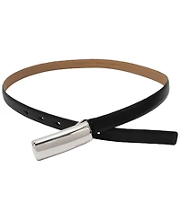 Michael Kors Bubble Plaque Leather Belt