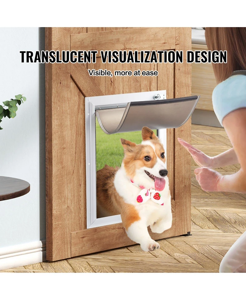 Cozito Replacement Flap for Pet Door, 8.25" x 12.25", Thick Pvc with Magnetic Strip, Weatherproof