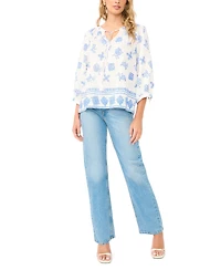 Vince Camuto Women's Tie-Neck Peasant Blouse