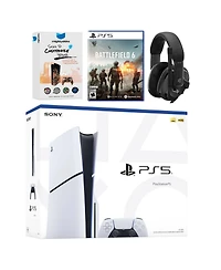 Sony PlayStation 5 Slim Disc Bundle with Battlefield 6, Epos Headset and MightySkins Code