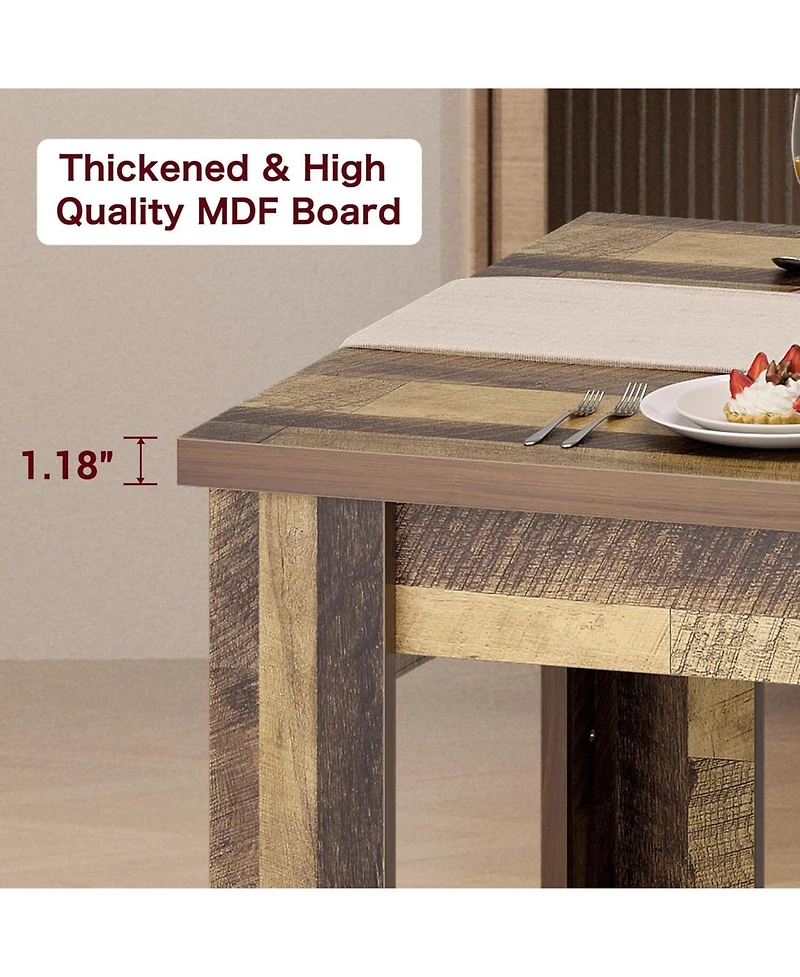 Gaomon Kitchen Table 63in Dining Table for 4-6 Farmhouse Dinner Kitchen Table for Dining Room, Home Office