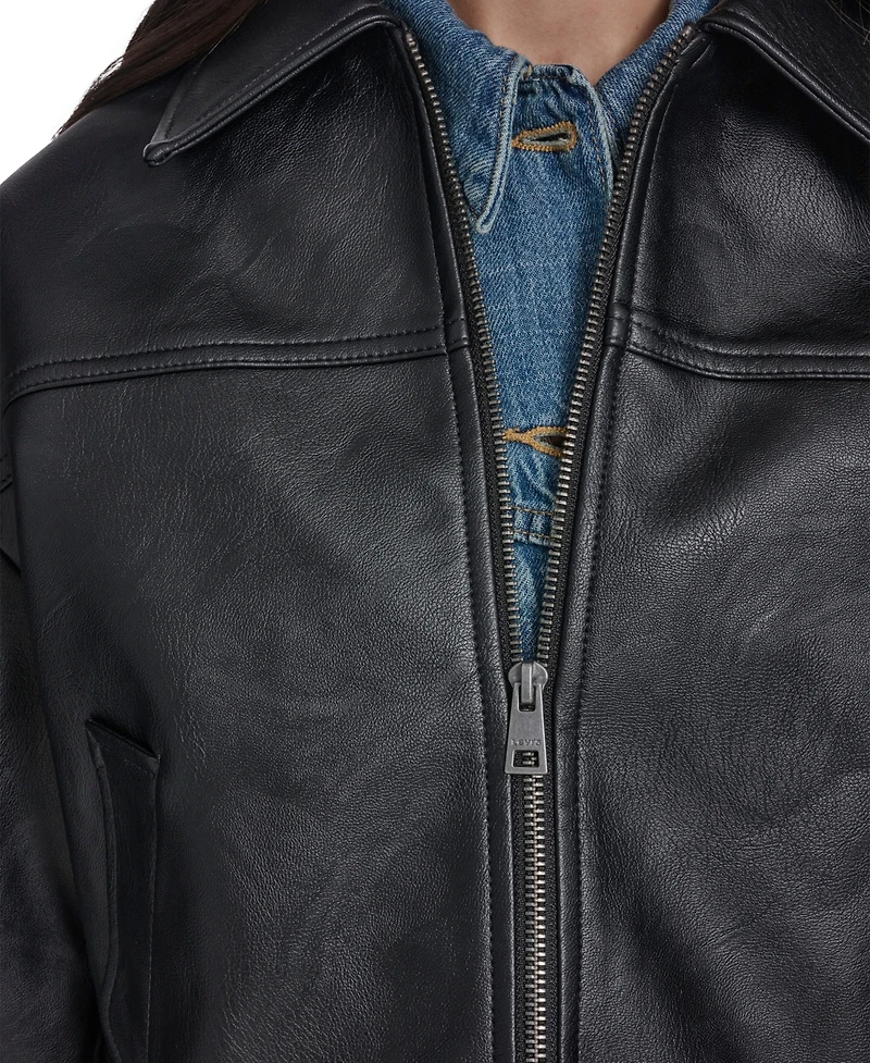 Levi's Women's Laydown Collar Zip-Front Jacket