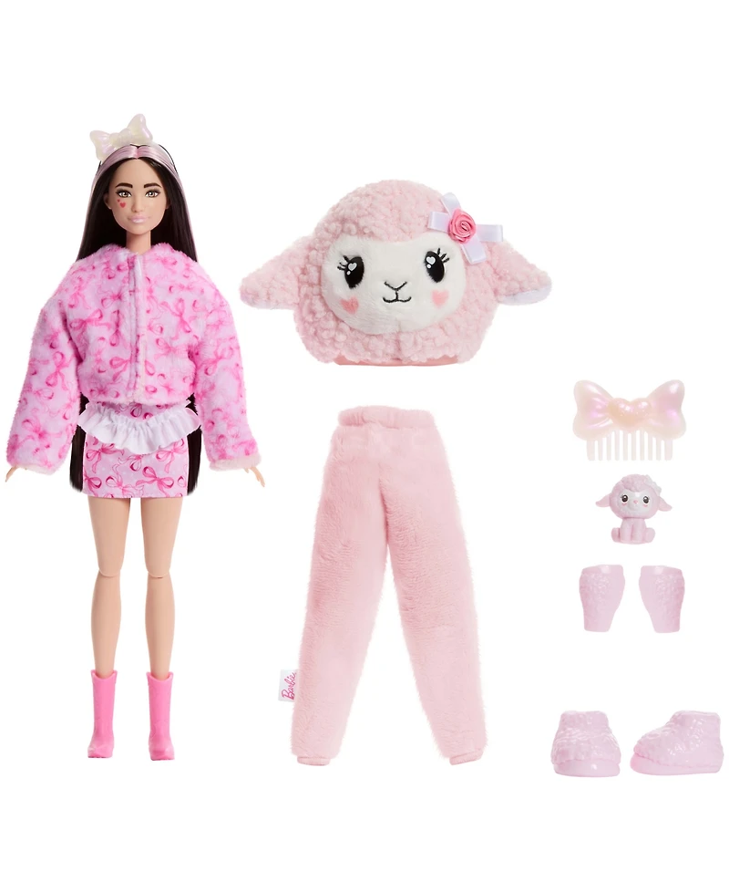 Barbie Cutie Reveal Cuddly Series Doll and Accessories