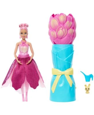 Barbie Petal Pop Scented Fashion Doll With Tulip Dress Reveal Accessories