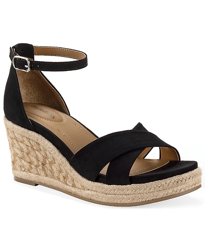 Style & Co. Women's Theaa X-Band Wedge Espadrilles Sandals, Macy's Exclusive