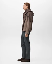 Mango Men's Slim-Fit Flannel Pants