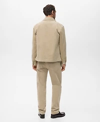 Mango Men's Pockets Corduroy Overshirt