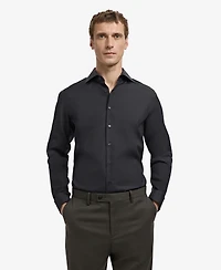 Mango Men's Slim-Fit Cotton Poplin Dress Shirt
