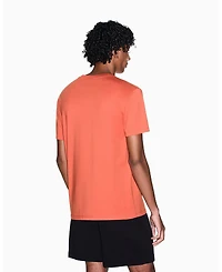 A|X Armani Exchange Men's Short Sleeve Flocked Stripe T-Shirt