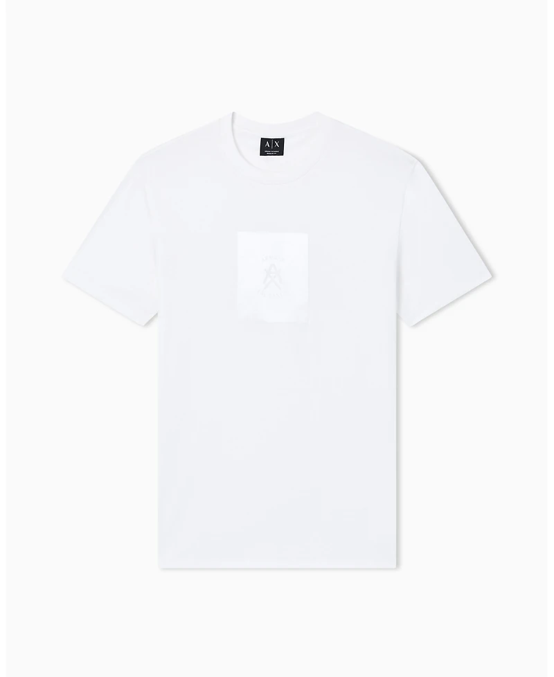 A|X Armani Exchange Men's Short Sleeve Jersey Satin Box T-Shirt
