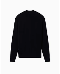 A|X Armani Exchange Men's Ribbed Full Zip Cardigan Sweater