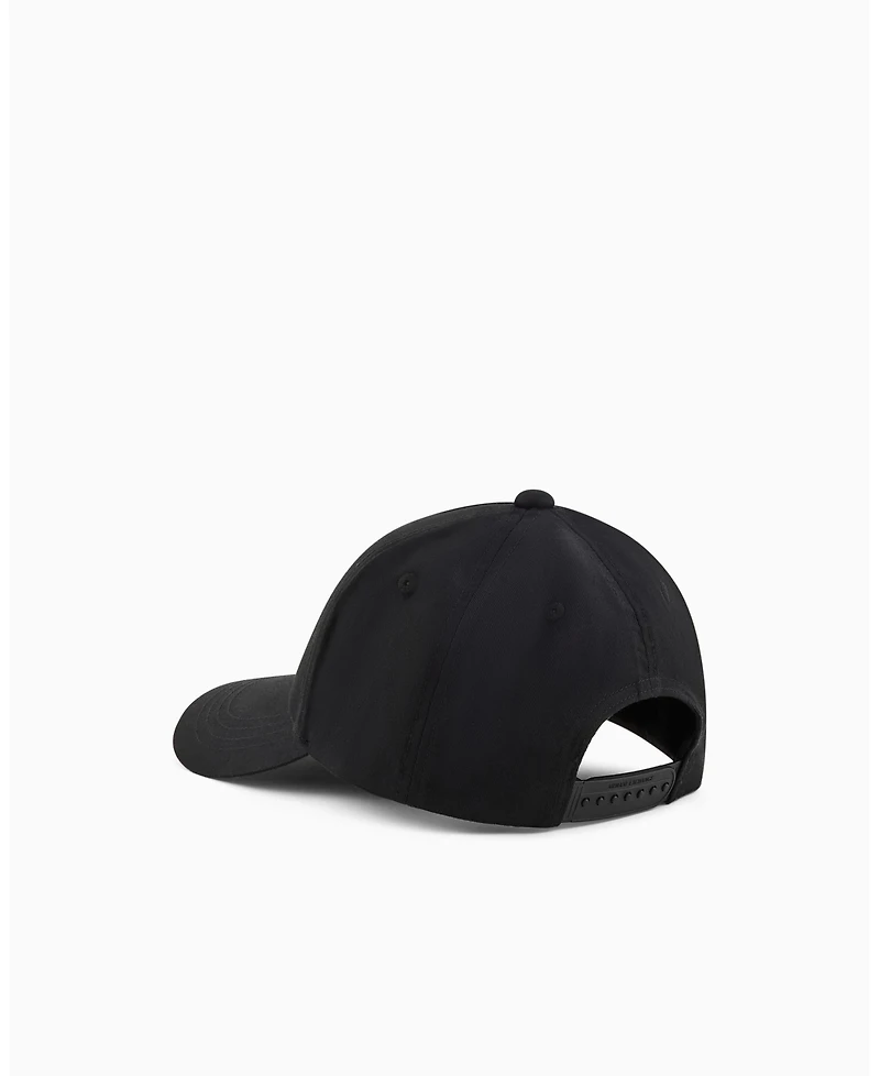 A|X Armani Exchange Men's Black and Gold Baseball Hat
