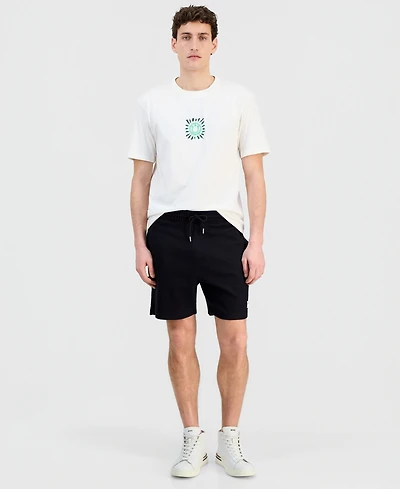 Hugo Boss Men's Waffle Jersey 7.9" Drawstring Shorts
