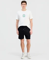 Hugo Boss Men's Waffle Jersey 7.9" Drawstring Shorts