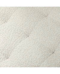 Homcom 18" Round Ottoman with Storage, Footstool with Lid, Wood Legs,