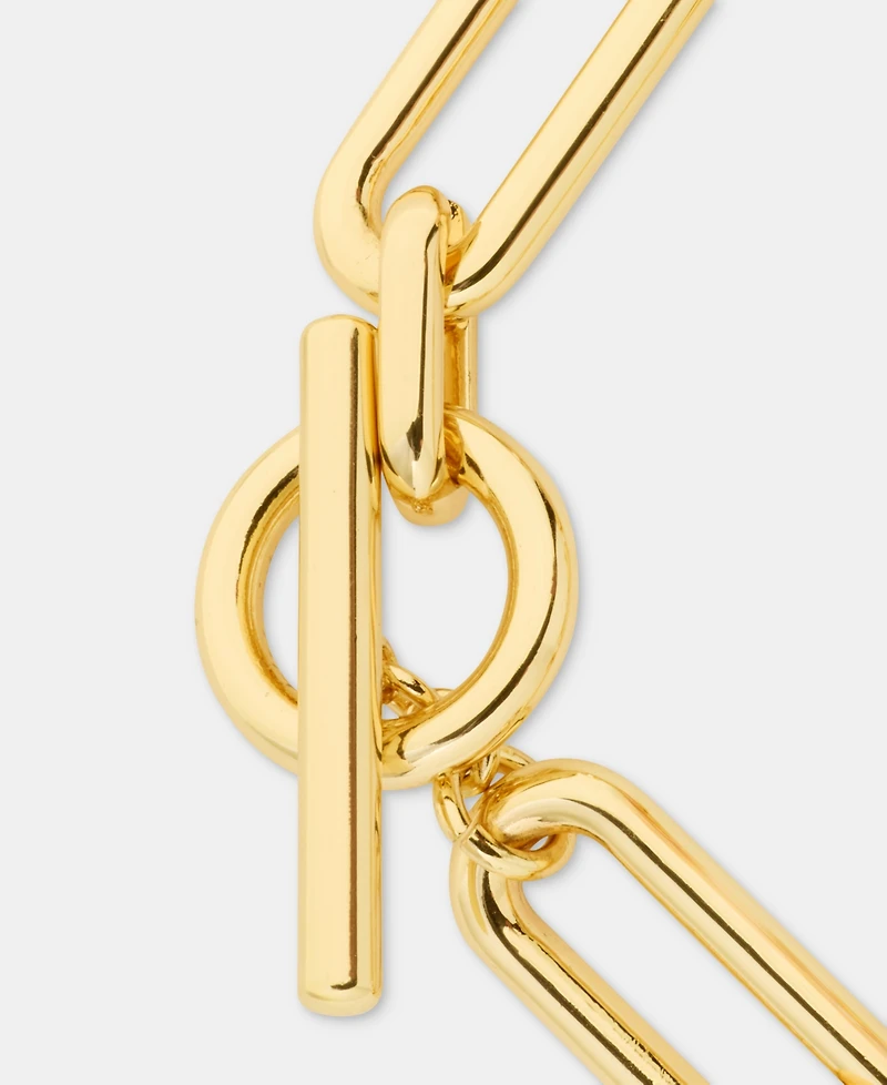 Lauren Ralph Lauren Gold-Tone Large Link Flex Bracelet