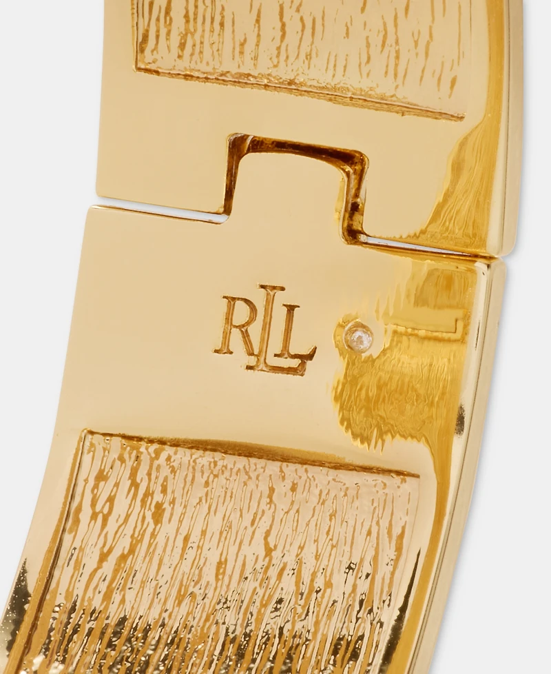 Lauren Ralph Lauren Gold-Tone Sculptural Bangle Bracelet