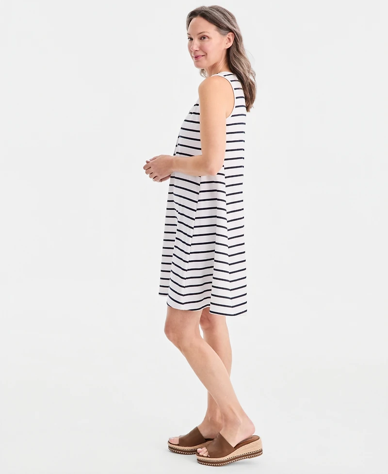 Style & Co Women's Lace-Up Sleeveless Dress, Macy's Exclusive