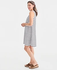 Style & Co Women's Lace-Up Sleeveless Dress, Macy's Exclusive