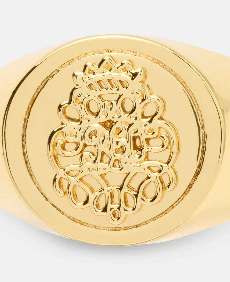 Lauren Ralph Lauren Gold-Tone Statement Coin Logo Ring